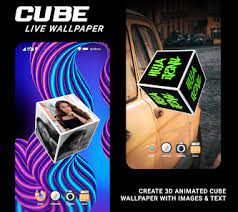 3D Cube Name & Photo Wallpaper PC